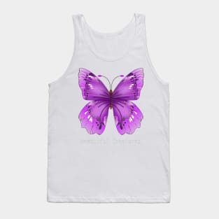 Purple Butterfly - Beautiful Creatures - Butterflies Tank Top